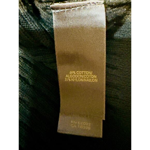 Liz Claiborne Ribbed V-Neck Sweater Black Cotton Blend Size 1X Plus - Picture 5 of 9